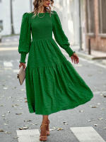 Vestido elegante de manga larga con cintura elegante de otoño e invierno para mujer - details 35