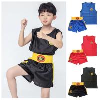 Pantalones cortos de Muay Thai para hombres, mujeres y niños, camiseta MMA, ropa de Kungfu Wushu, artes marciales, Sanda, Rashguard, pantalones de boxeo, uniforme Sanda - details 0