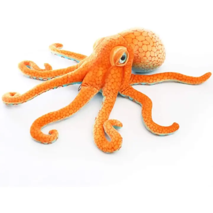 Peluche de pulpo realista para niños, Animales Marinos de peluche gigantes, juguete de regalo para niños (21,6 pulgadas) - 1