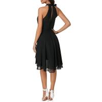 Vestido de graduación para mujer, ropa elegante para fiesta de noche, vestidos formales Ocn para mujer, Falda Midi sin mangas Lisa delgada para mujer 2023 - details 7