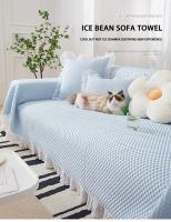 Manta suave de Color sólido para sofá, cubierta multiusos, toalla de sofá, decoración del hogar, alfombra de Picnic para acampar al aire libre - details 0