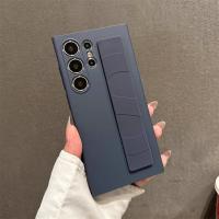 Funda de lujo ultrafina de silicona elástica mate con correa para la muñeca a prueba de golpes para Samsung S25 Edge S24 S23 Ultra Plus PC cubierta transparente dura - details 17