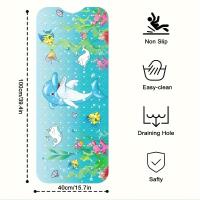 Alfombra De Baño Para Niños, alfombrilla De Baño Con Agujeros De Drenaje Y Ventosa, 1 unidad - details 5