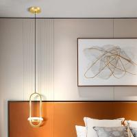 Luz Led colgante moderna para comedor, candelabro de mesita de noche negro/dorado, luces colgantes simples para Cocina - details 2