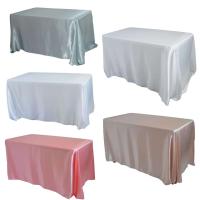 Mantel de satén para boda, fiesta, ración, ducha, Navidad, restaurante, banquete, mantel (rojo) - details 1