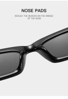 Gafas De Sol estilo ojo De gato Vintage para mujer, gafas De Sol negras con tonos Retro, gafas De Sol cuadradas con montura pequeña a la moda para mujer - details 19