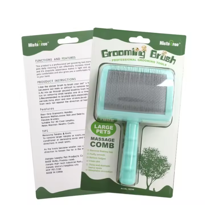 Cepillo para mascotas, pasador para perros y gatos, para aseo y limpieza - 1