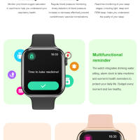 Reloj inteligente para hombre y mujer Watch 10 Serie 9 con 1,85 pulgadas de AMOLED pantalla, llamadas bluetooth,Súper serie NFC, carga inalámbrica,100 + modo deportivo,200 + dial personalizado,Reloj impermeable para Android IOS,Regalos de Navidad - details 13