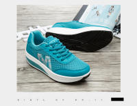 Zapatos deportivos de marca para mujer, zapatos tonificantes para aumentar la altura de 5 Cm, zapatillas de deporte con cuña, zapatos mecedores transpirables, zapatos con plataforma para sacudir - details 24