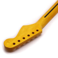 Cuello de Guitarra Eléctrica de 6 Cuerdas V-Glory Brillo Alto Amarillo 21 Fretes Mapa de Canadá - details 5