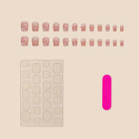 Puntas de uñas cortas de bailarina, uñas postizas reutilizables para mujeres y niñas - details 1