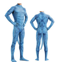 Película de anime de Halloween avatar 2, hombres y mujeres, cola, misma cosplay, ropa ajustada de una pieza - details 2