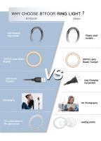 Luz de Fotografía para Teléfono Luz de Anillo LED para Selfies Soporte de Tripod - details 1