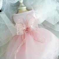 Elegante Vestido de Princesa para Perros Pequeños Ropa de Mascota Blanca para Bodas, Fiestas de Baile, Cachorros, Gatos - details 2