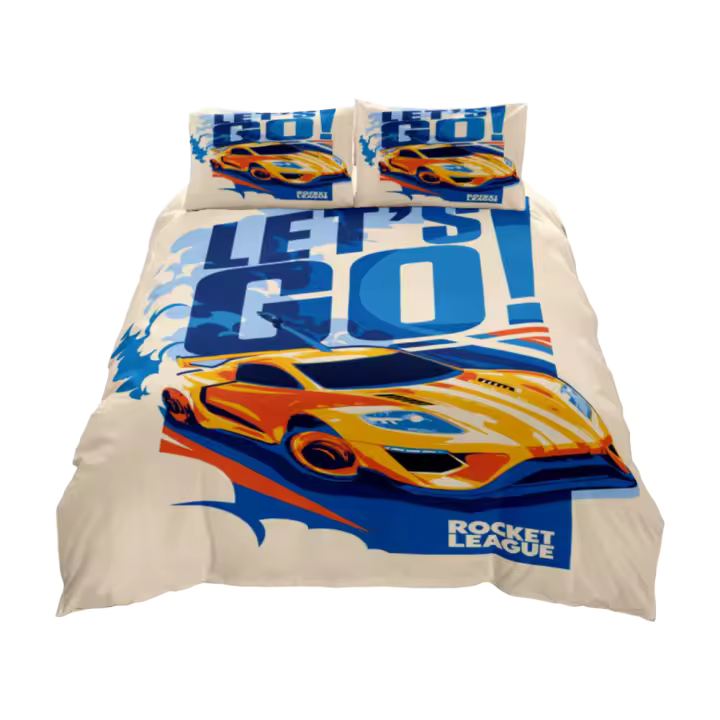 Juego de funda nórdica Rocket Go para niños sin sábana, juego de ropa de cama individual tamaño King Queen doble completo - 1