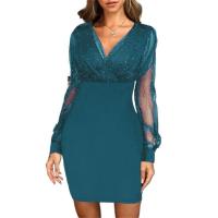 Vestido de moda con cuello en V, ropa de mujer. - details 7