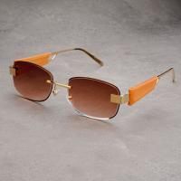 Gafas de sol gruesas de alto valor gafas de sol faciales cuadradas de metal para hombres y mujeres moda tendencia anti ultravioleta - details 11
