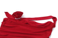 BUNO-Conjunto de 2 piezas con apliques florales para mujer, traje fruncido con detalle de volantes, top sexy y falda a juego - details 7