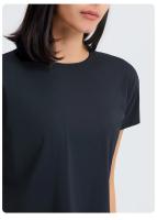 Blusa holgada sin costuras para mujer, Top corto de manga corta para Yoga, correr, Fitness, gimnasio, secado rápido - details 4
