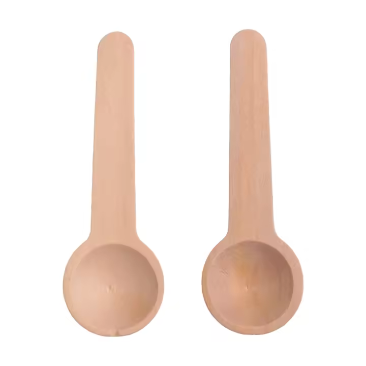 Cucharas pequeñas de madera para condimentos, sal, especias, mermelada, café, condimentos, miel, azúcar, 100 unidades - 1