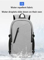 Mochila impermeable antirrobo para hombre, bolsa trasera ligera para libros, elegante, 15,6" - details 13