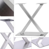 Patas de Mesa de Acero Inoxidable en Forma de X/V Diseño Creativo, Material Duradero, Belleza en Organización - details 6