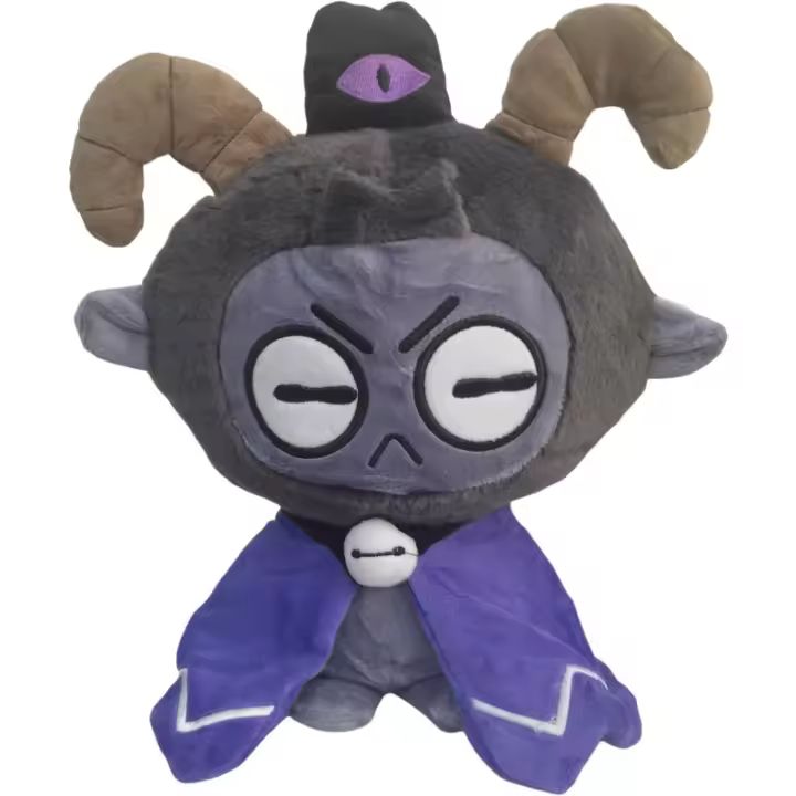 Juguete de peluche de culto del cordero de 7,8 pulgadas para niños y niñas, almohada de peluche suave, regalo para fanáticos de los niños (gris) - 1