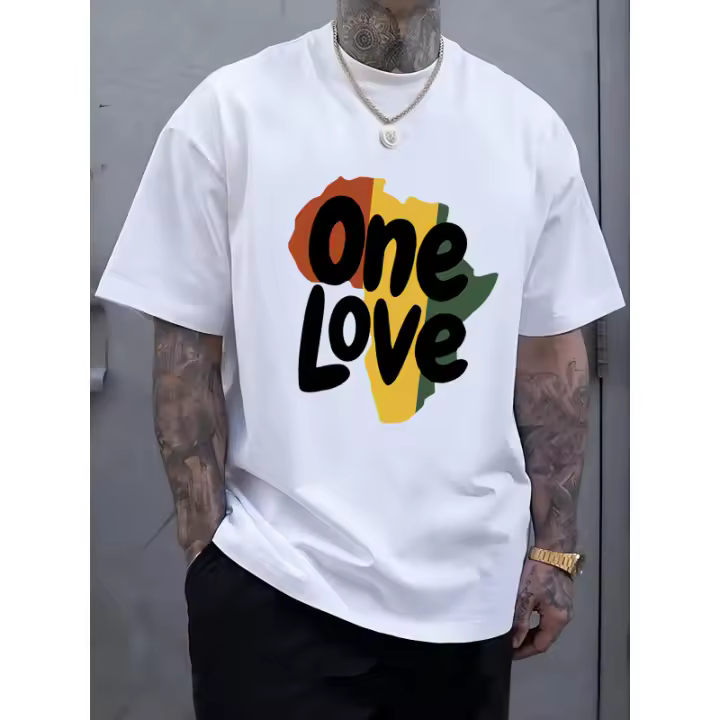 Camisetas de Manga Corta para Hombres Cuello Redondo Cómodo Casual Material de Algodón - 1
