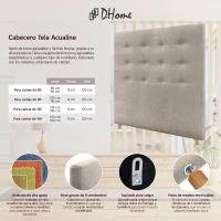 Cabezales de Cama Capitoné hasta el Suelo. Cabezal tapizado ACUALINE Tela y Polipiel. Cabeceros de Cama Matrimonio e Individual (Tela Beige, 160cm (Camas 150/160)) - details 4