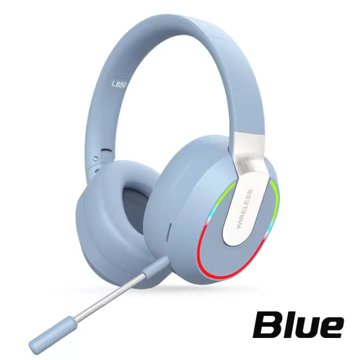 Auriculares inalámbricos con Bluetooth dinámicos RGB Luz LED HIFI cancelación pasiva de ruido juego entretener - 1
