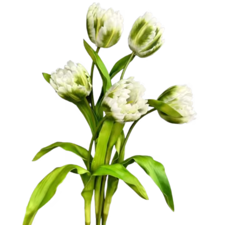 Diseño de escena, ramas de tulipán artificiales de PU, Festival de tacto Real, tallo de tulipán rococó, recuerdo de fiesta de flor de tulipán de imitación hecho a mano - 1