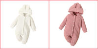 Bodysuit De Invierno Para Bebé Recién Nacido Niño Y Niña Con Capucha Camiseta Larga Suéter Romper Unisex Ropa Cálida Para Otoño E Invierno - details 10