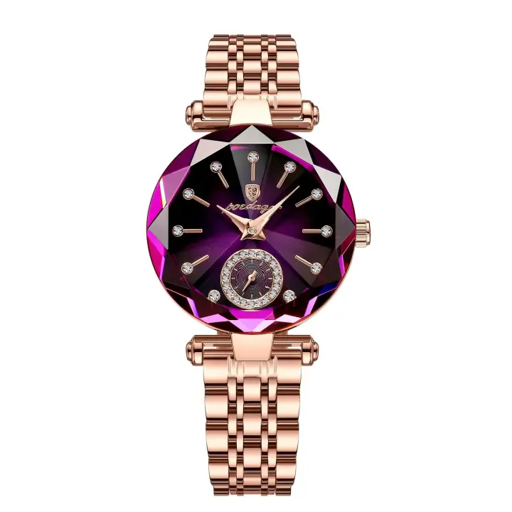 Reloj de Pulsera de Cuarzo de Lujo para Damas Marca Superior A Prueba de Agua Acero Inoxidable - 1