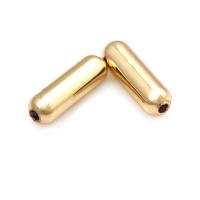 Cuentas de Espaciador de Brasso Dorado de Alta Calidad 30PCS Tamaños de 6.5MM a 18K - details 6