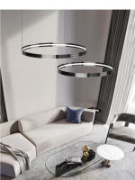 Colgante de Lámpara de Hierro Redondo de Lujo Moderno Ideal para Sala de Estar, Cocina, Dormitorio - details 1