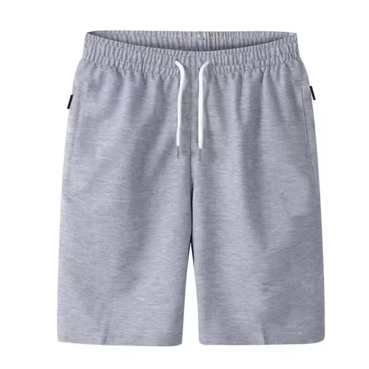 Bolsillos deportivos para hombre, pantalones cortos de playa, corte holgado, cremallera - 1