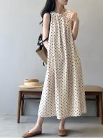 Vestido de Lentejuelas de Verano Vestido Largo A-Línea con Tirantes Estilo Coreano para Mujeres - details 2