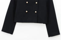 OUWU- Conjunto de chaqueta y falda a la moda transfronteriza para mujer, estilo socialité, Color verde, talla, temporada primavera, recién llegado2025 - details 5