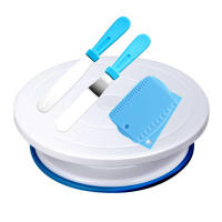 Kit de plato giratorio para pastelería profesional, Base giratoria, soporte de plato, accesorios de herramientas para dulces, suministros de decoración de pasteles - details 0