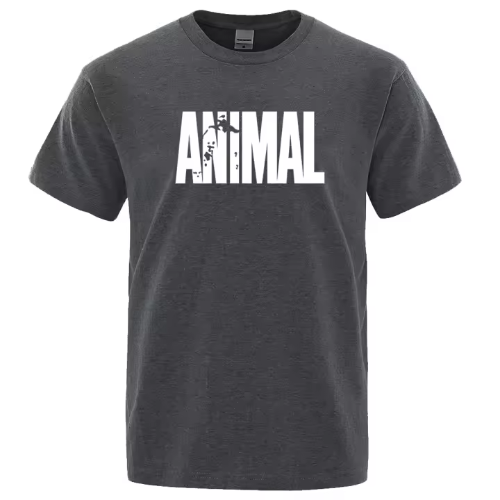 Camiseta Deportiva con Estampado de Animal para Hombre Prenda de Algodón, Manga Corta, Estilo Informal, Moda Masculina para Verano 2022 - 1