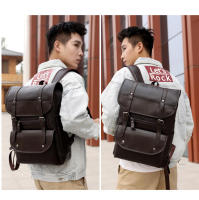 Mochila de cuero impermeable de gran capacidad para computadora de negocios para hombres - details 18
