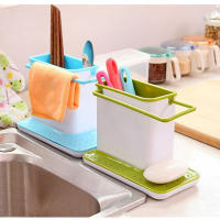 Organizador de utensilios para fregadero de cocina, estante de almacenamiento de escurridor, soporte de esponja, caja de drenaje, accesorios de cocina, el más nuevo - details 5