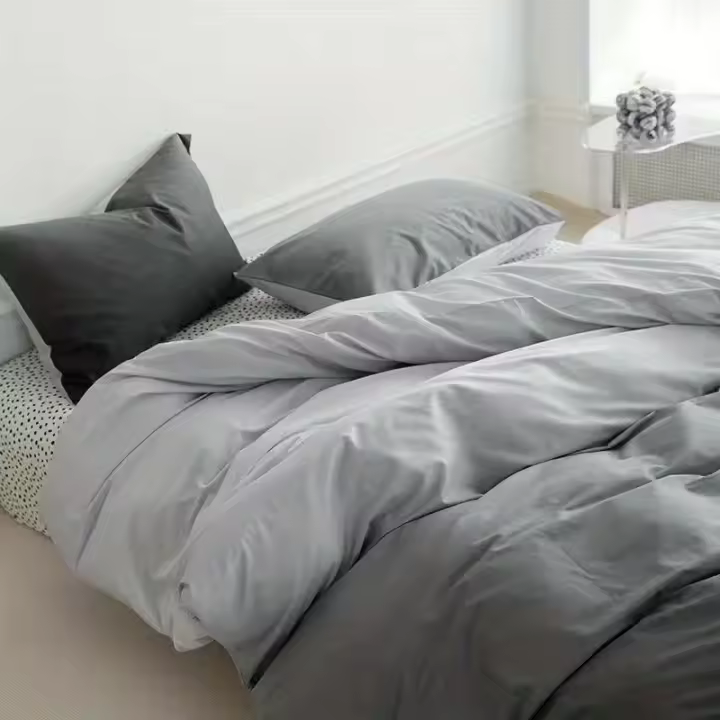 Sábana de cuatro piezas, funda de edredón, juego de tres piezas para dormitorio de estudiantes, juego de 4 piezas para cama individual y doble - 1
