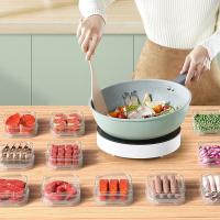 Caja de conservación de alimentos para carne de calidad alimentaria, recipiente de plástico para frutas y verduras de 350ml, contenedores de almacenamiento de alimentos sellados apilables, Dumpling - details 2