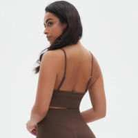 Top sin costuras Nylon de secado rápido Color sólido Adecuado para yoga y estiramientos Deportes profesionales - details 31