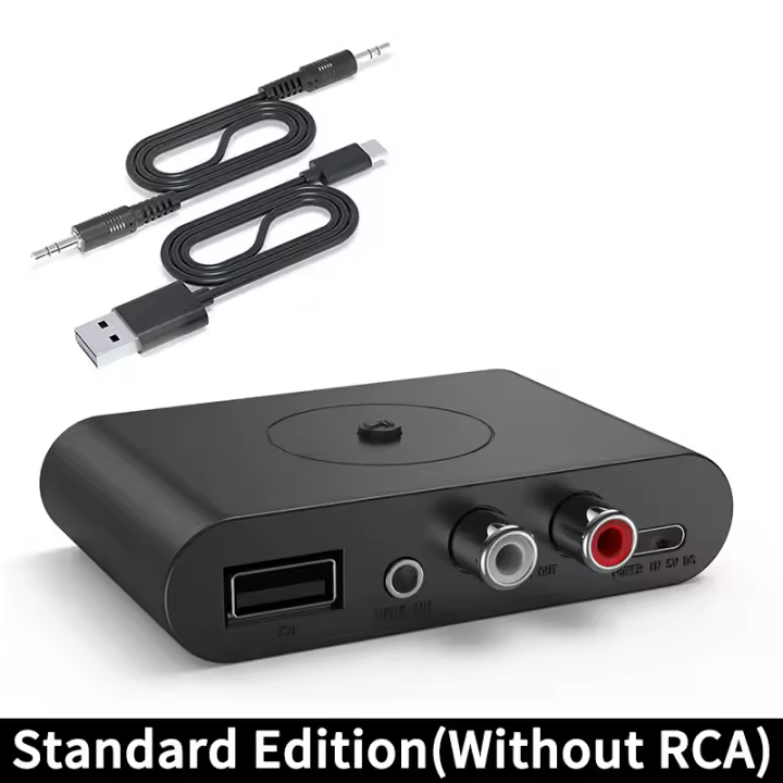 Adaptador de Audio Bluetooth U Disk 3,5 MM AUX envolvente estéreo música receptor inalámbrico transmisor para coche Kit TV PC altavoces - 1