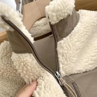Chaqueta de Cuello Alto de Vellón de Lana de Oveja Caliente y Suelta para Otoño-Invierno - details 10