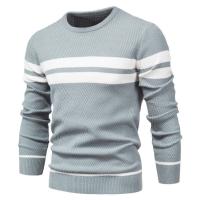 Nueva Suéter De Otoño Para Hombre Con Cuello Redondo Y Mangas Largas Patchwork Caliente Y Delgado Moda Casual Ropa De Hombre - details 2