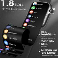 Reloj inteligente para hombre con función de teléfono, 1,8 pulgadas, rastreador de fitness con más - details 2