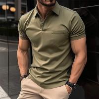 Polo de Moda para Hombres Verano 2025 Estilo Deportivo con Bolsillo en el Pecho - details 3